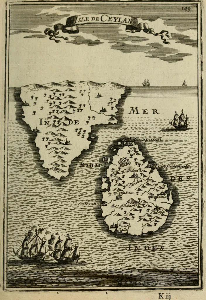 An illustration from Description de l'univers, 1683, leaf 168