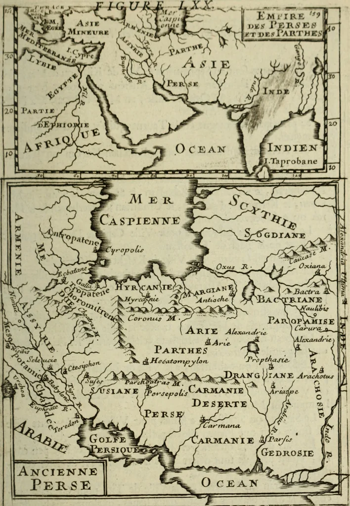 An illustration from Description de l'univers, 1683, leaf 180