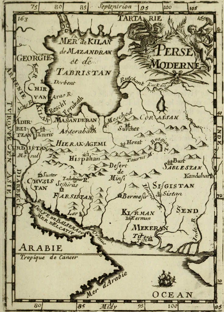 An illustration from Description de l'univers, 1683, leaf 184