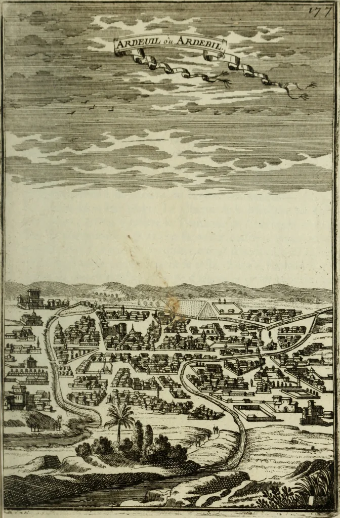 An illustration from Description de l'univers, 1683, leaf 198