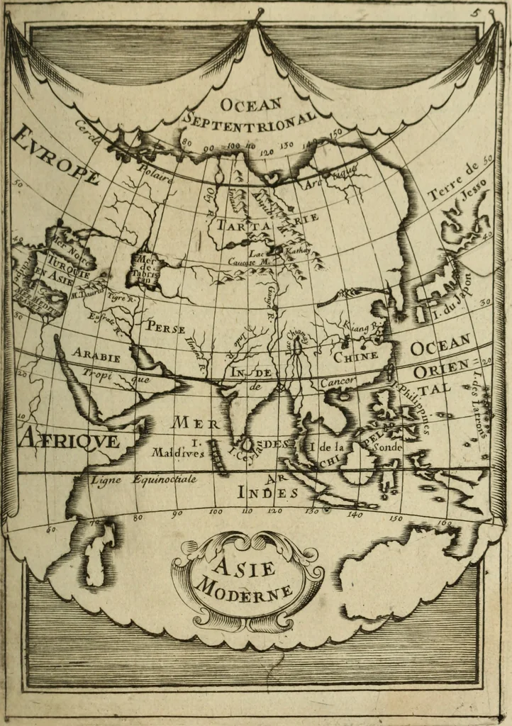 An illustration from Description de l'univers, 1683, leaf 20