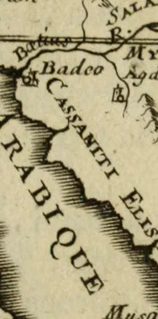 An illustration from Description de l'univers, 1683, leaf 206