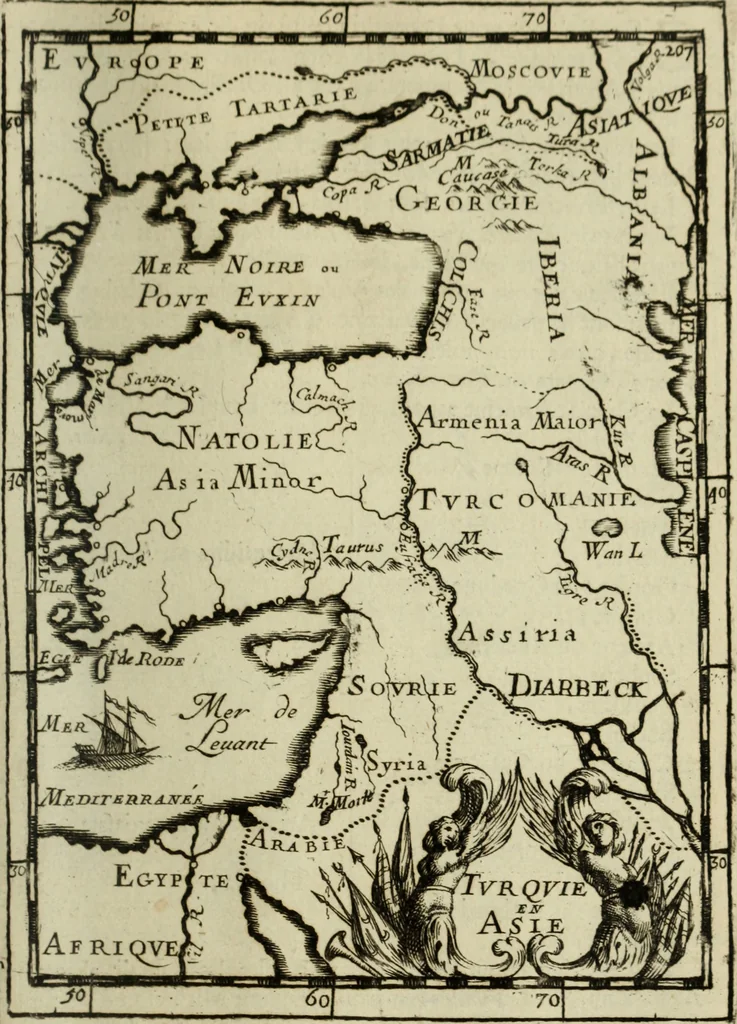 An illustration from Description de l'univers, 1683, leaf 230