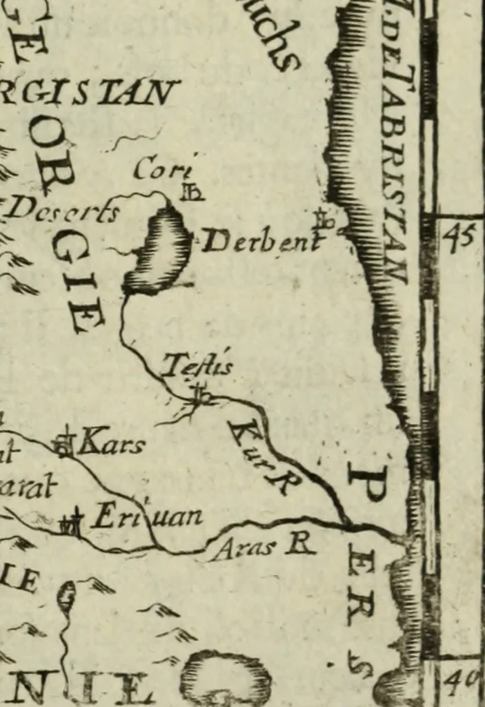 An illustration from Description de l'univers, 1683, leaf 236