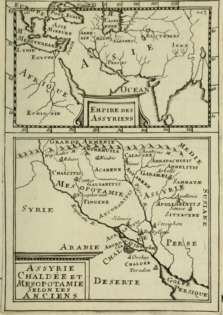 An illustration from Description de l'univers, 1683, leaf 244