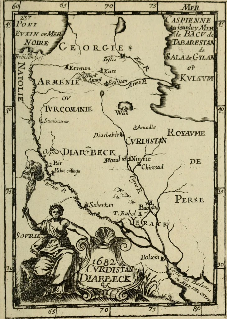 An illustration from Description de l'univers, 1683, leaf 260