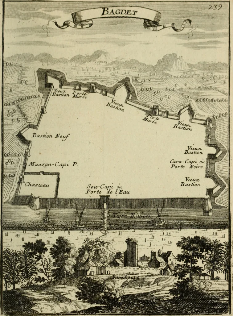 An illustration from Description de l'univers, 1683, leaf 262