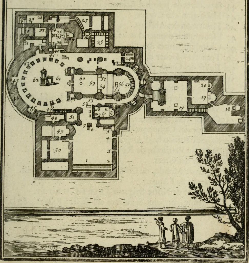 An illustration from Description de l'univers, 1683, leaf 276