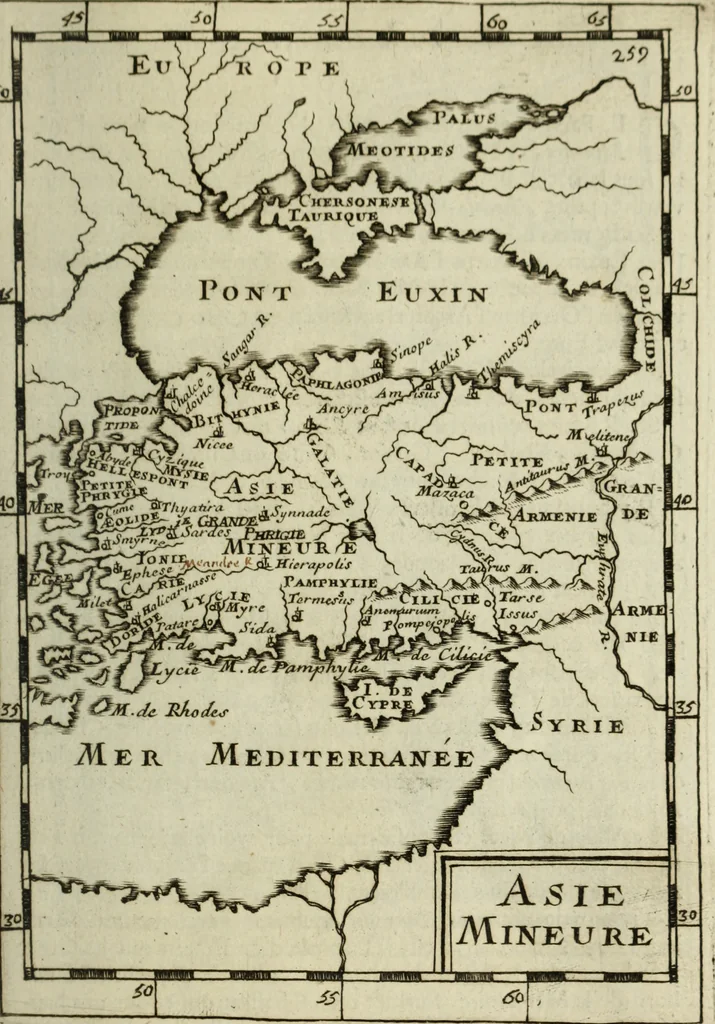 An illustration from Description de l'univers, 1683, leaf 282