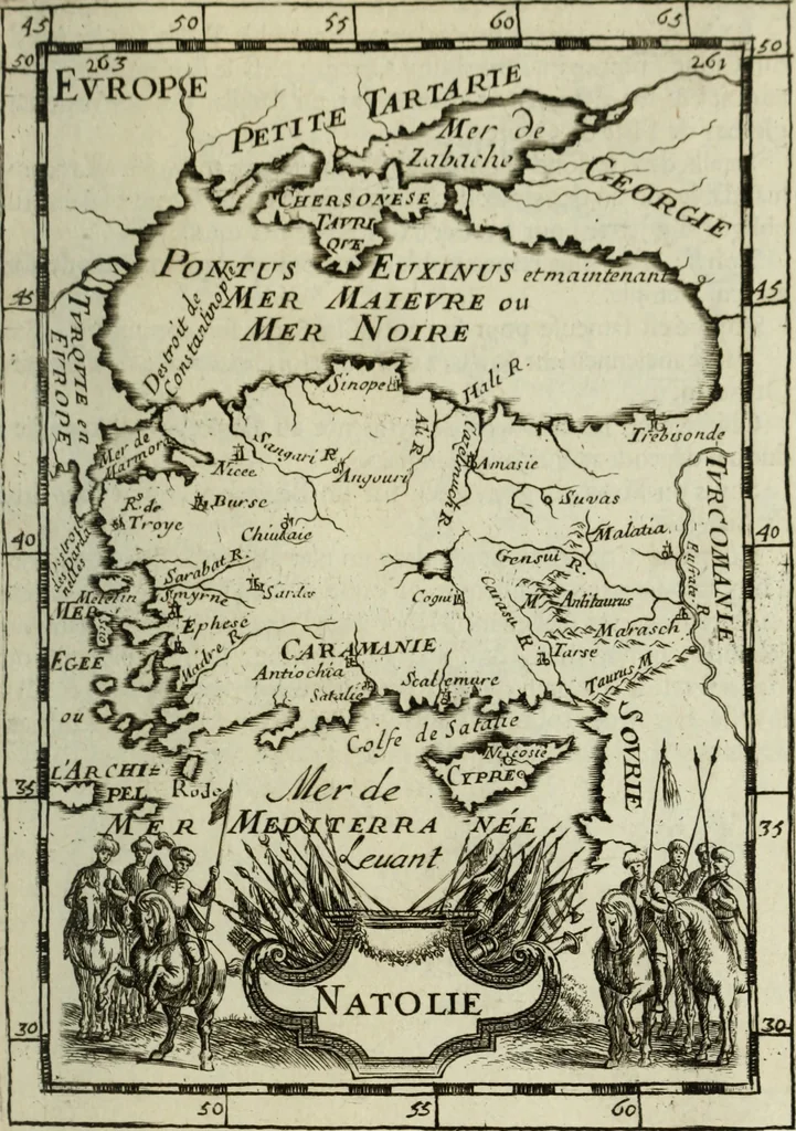 An illustration from Description de l'univers, 1683, leaf 284