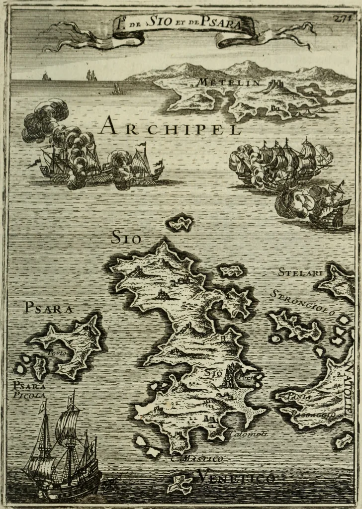 An illustration from Description de l'univers, 1683, leaf 294