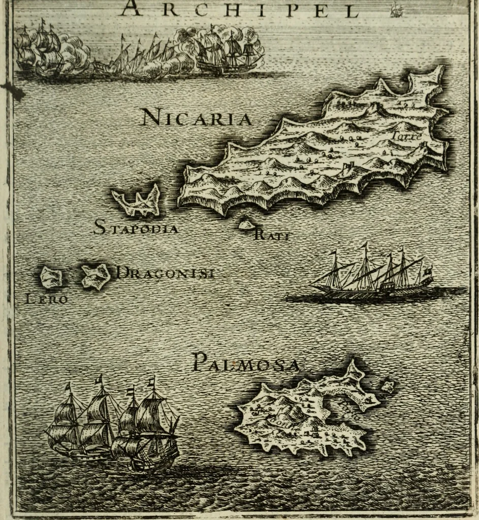 An illustration from Description de l'univers, 1683, leaf 318