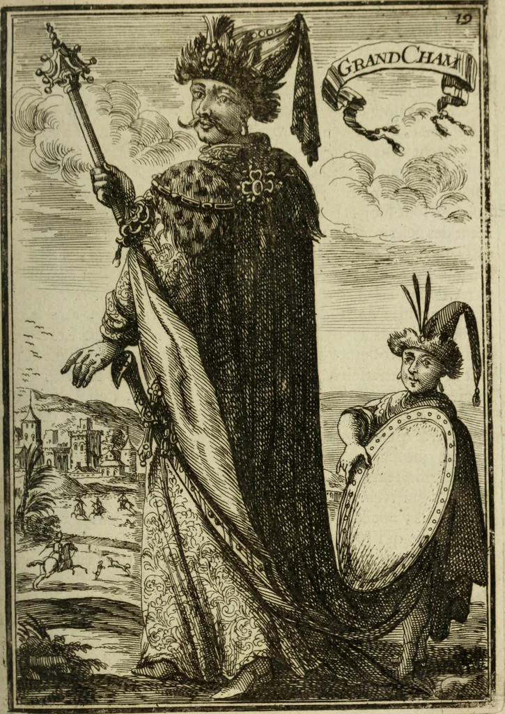 An illustration from Description de l'univers, 1683, leaf 34