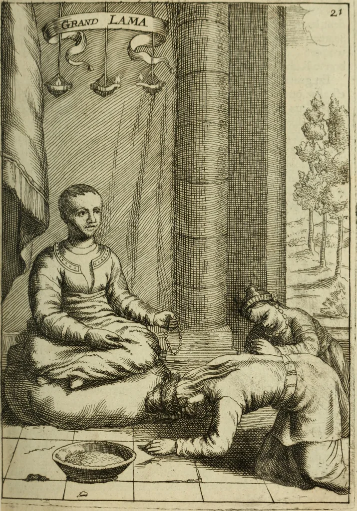 An illustration from Description de l'univers, 1683, leaf 36