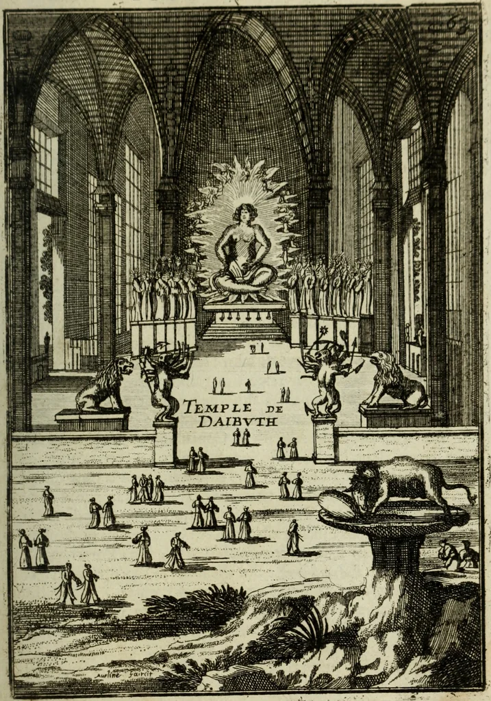 An illustration from Description de l'univers, 1683, leaf 78