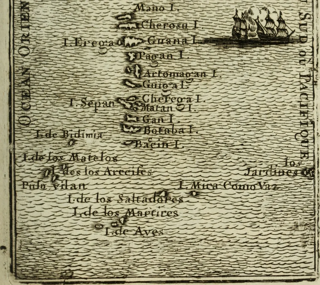 An illustration from Description de l'univers, 1683, leaf 92