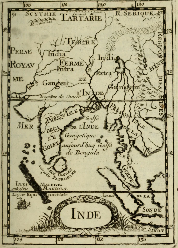 An illustration from Description de l'univers, 1683, leaf 98
