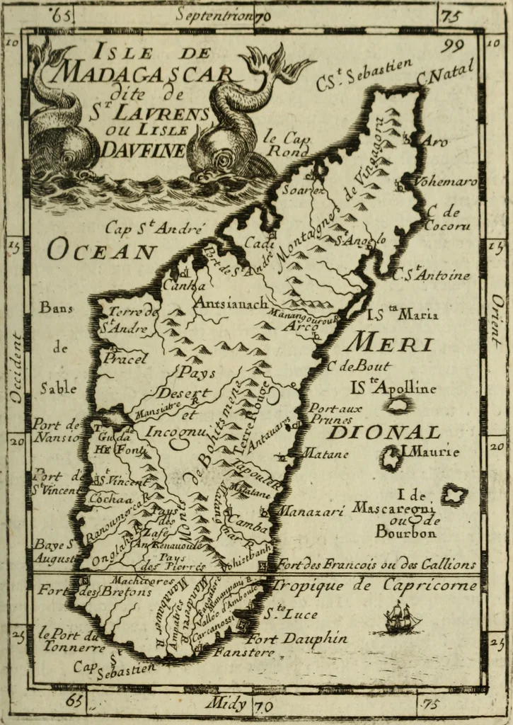 An illustration from Description de l'univers, 1683, leaf 122