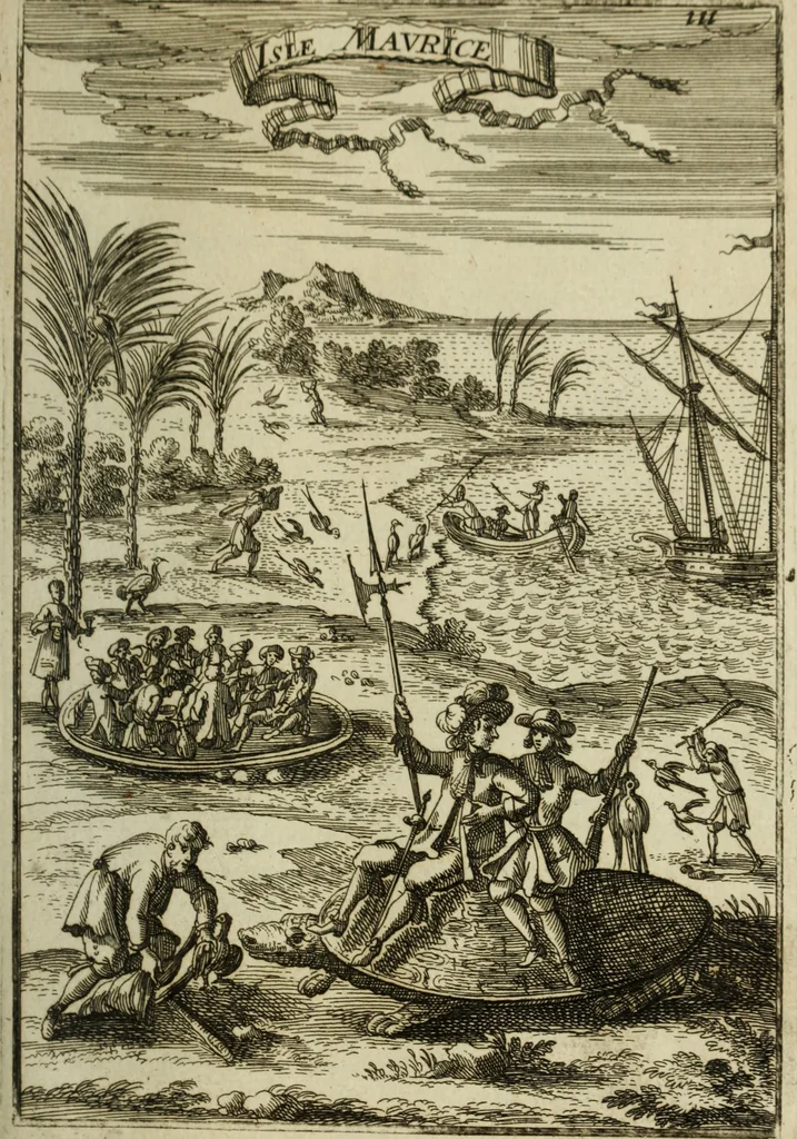 An illustration from Description de l'univers, 1683, leaf 134