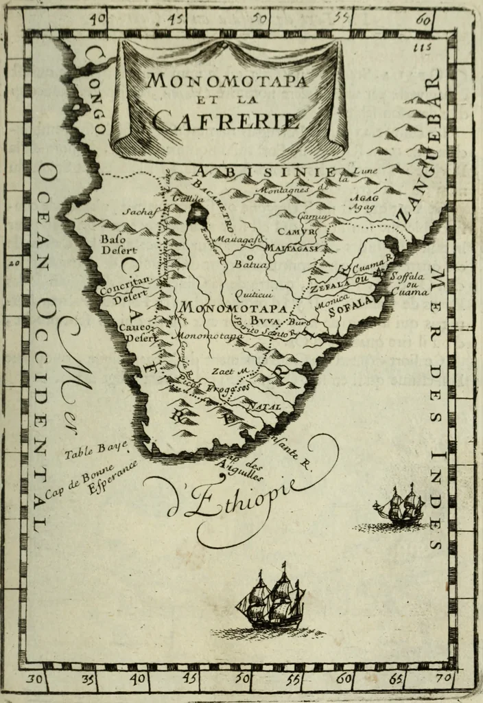 An illustration from Description de l'univers, 1683, leaf 138
