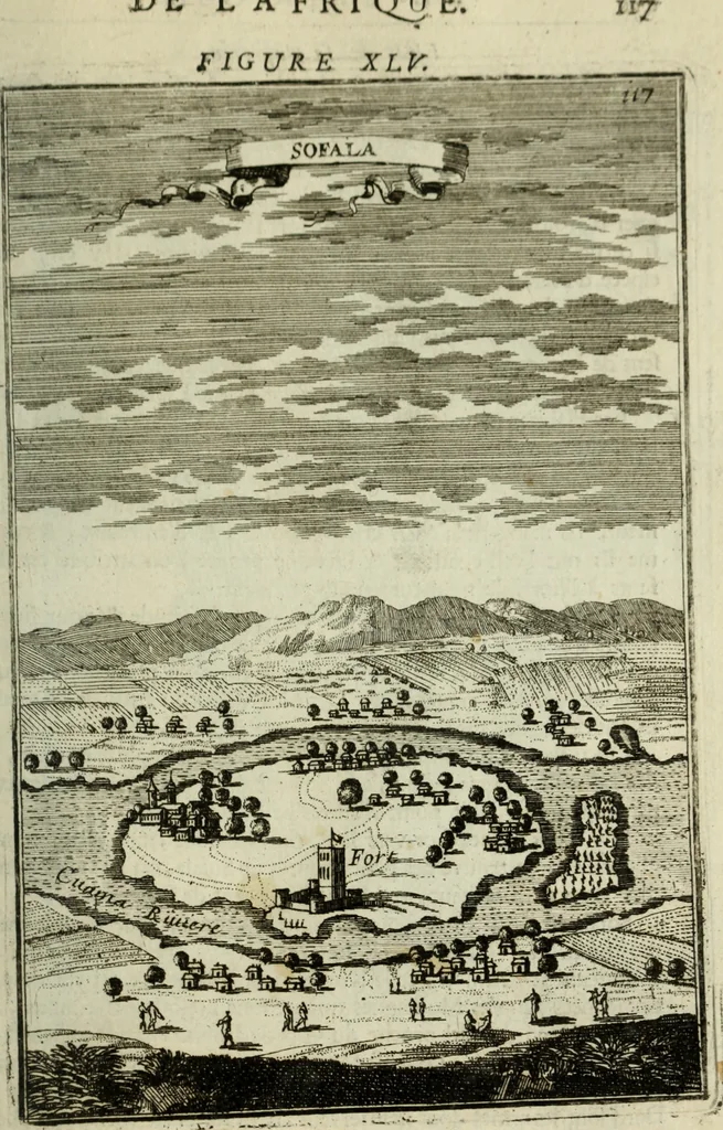 An illustration from Description de l'univers, 1683, leaf 140