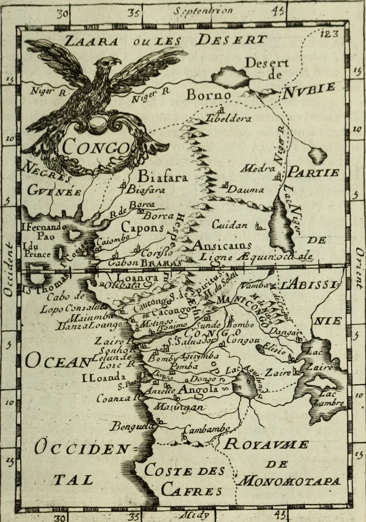 An illustration from Description de l'univers, 1683, leaf 148