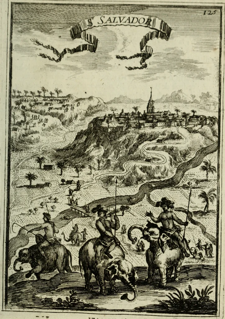 An illustration from Description de l'univers, 1683, leaf 150