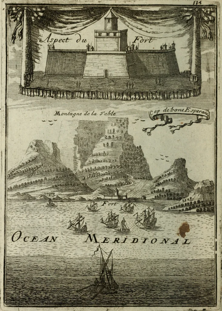 An illustration from Description de l'univers, 1683, leaf 163