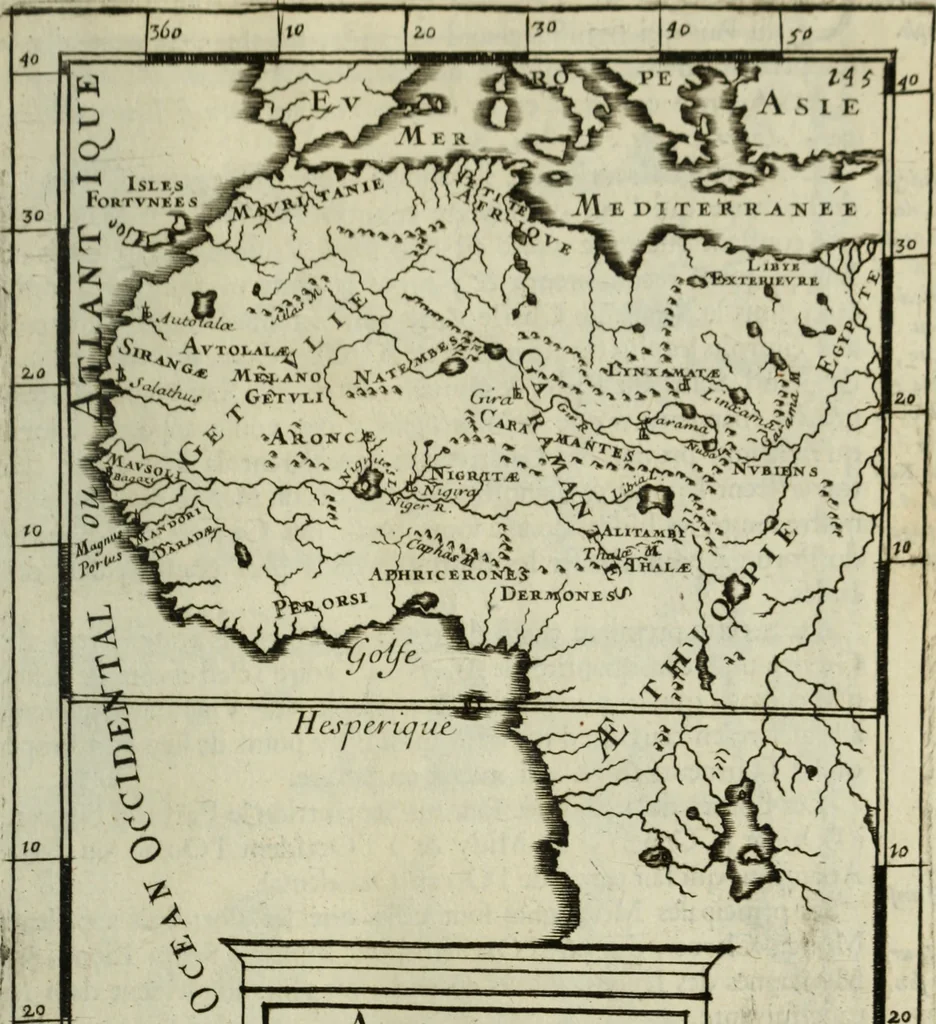 An illustration from Description de l'univers, 1683, leaf 172