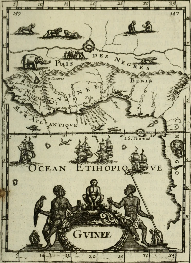 An illustration from Description de l'univers, 1683, leaf 174