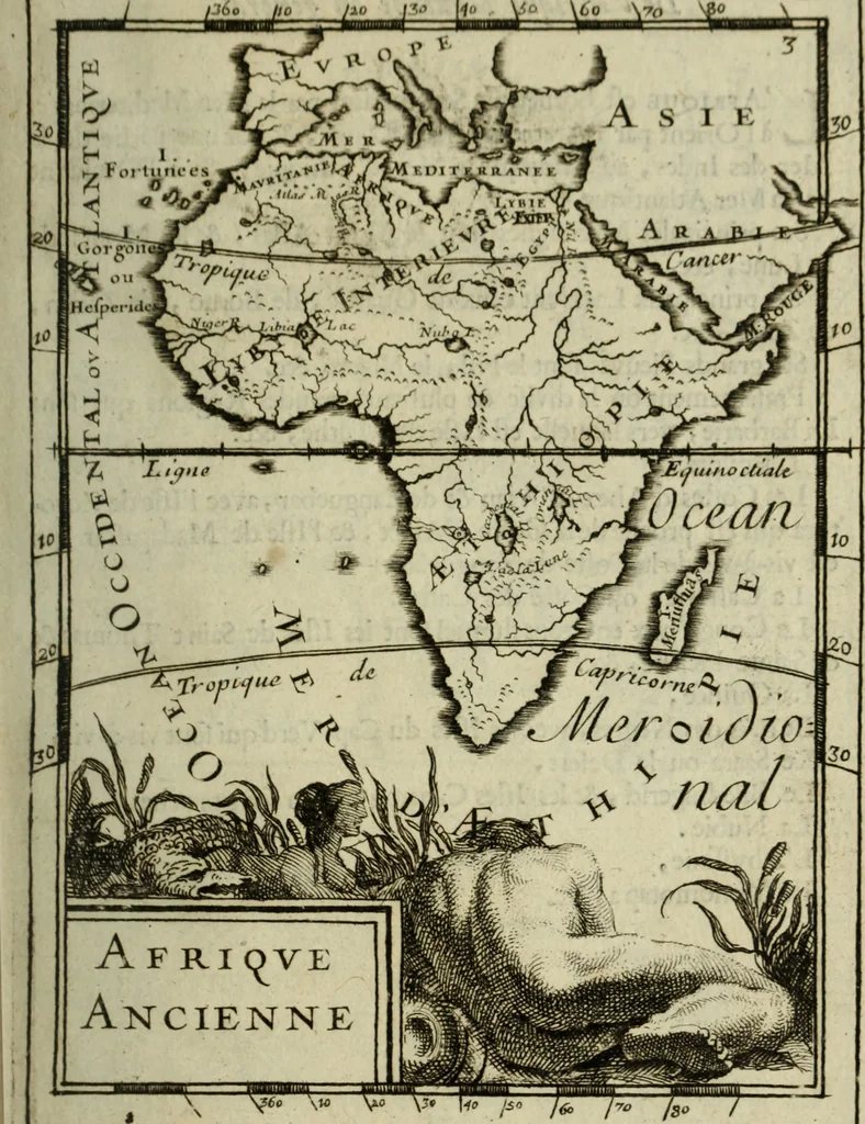 An illustration from Description de l'univers, 1683, leaf 18