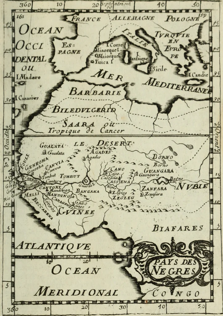 An illustration from Description de l'univers, 1683, leaf 190