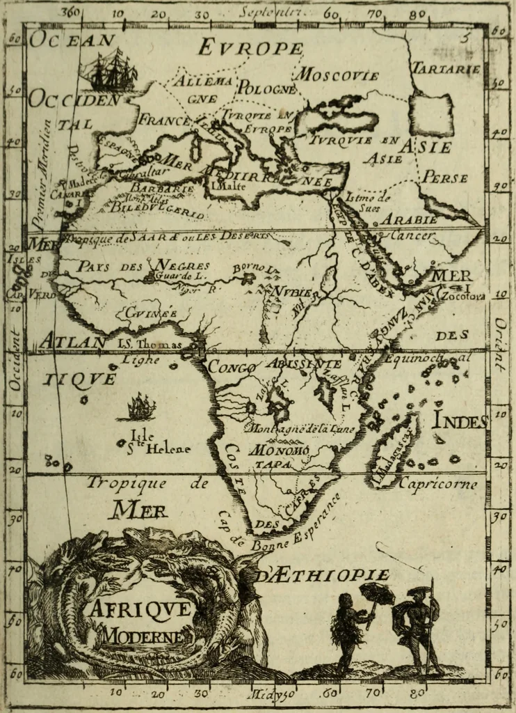 An illustration from Description de l'univers, 1683, leaf 20