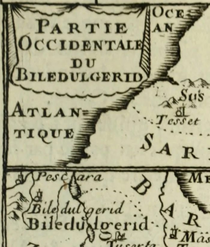 An illustration from Description de l'univers, 1683, leaf 216