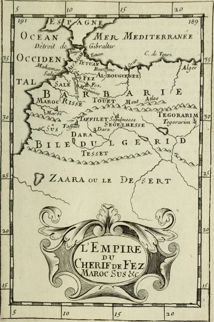 An illustration from Description de l'univers, 1683, leaf 218