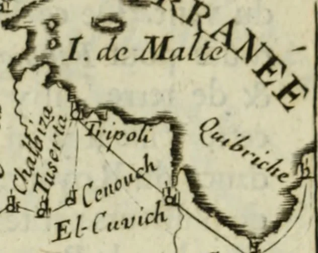 An illustration from Description de l'univers, 1683, leaf 222