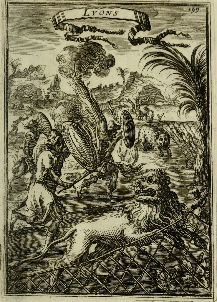 An illustration from Description de l'univers, 1683, leaf 228