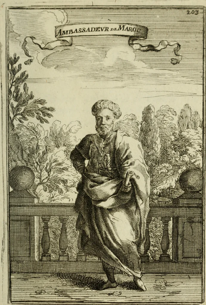An illustration from Description de l'univers, 1683, leaf 232