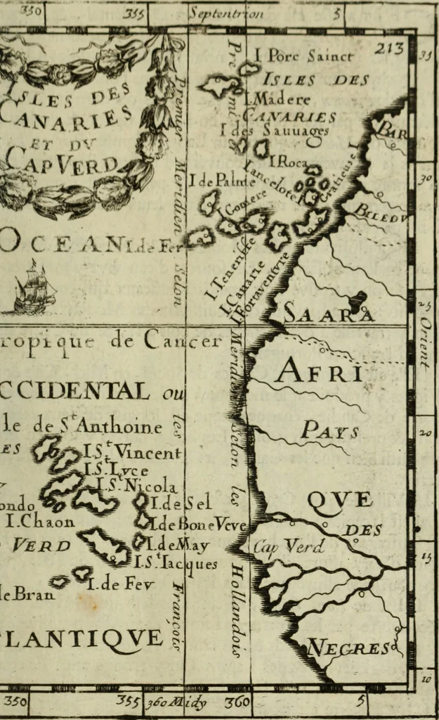 An illustration from Description de l'univers, 1683, leaf 244