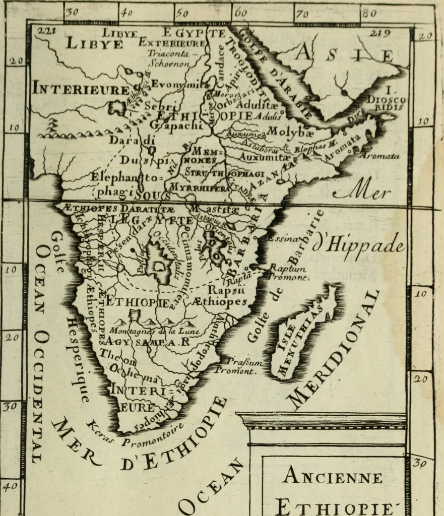 An illustration from Description de l'univers, 1683, leaf 250