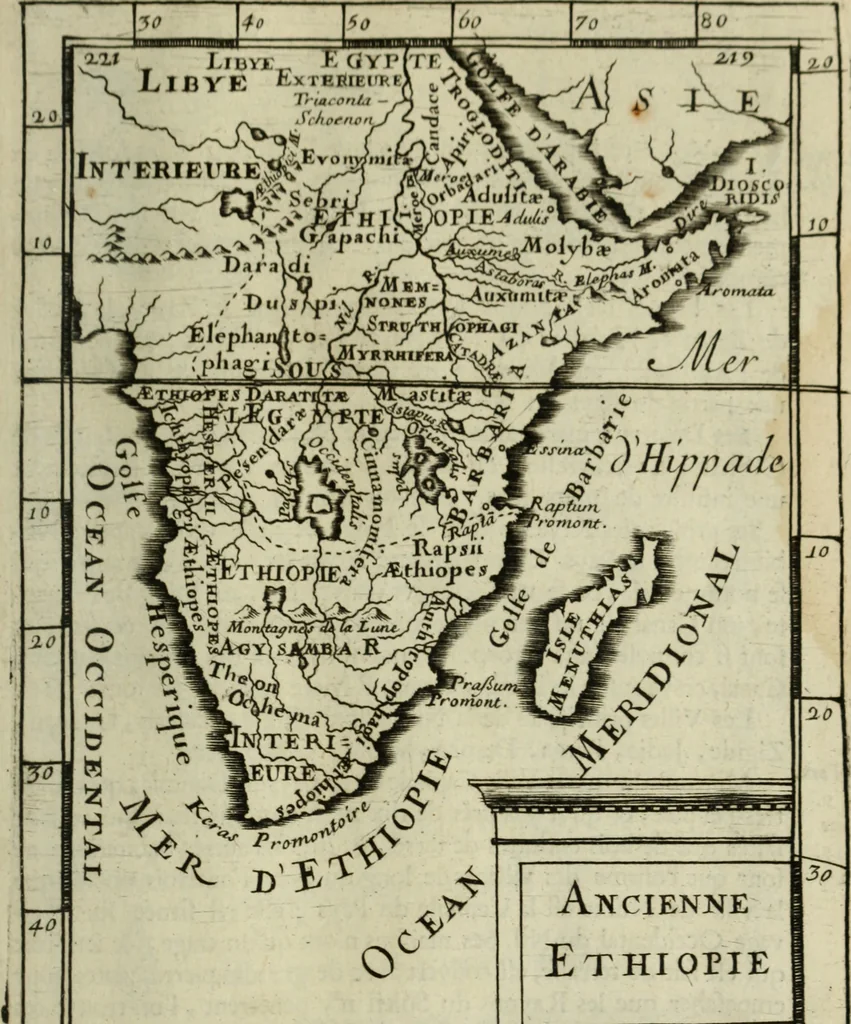 An illustration from Description de l'univers, 1683, leaf 252