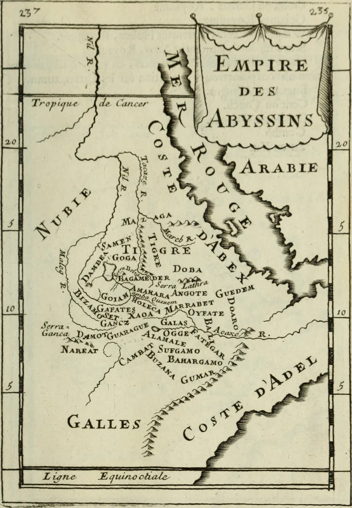 An illustration from Description de l'univers, 1683, leaf 266