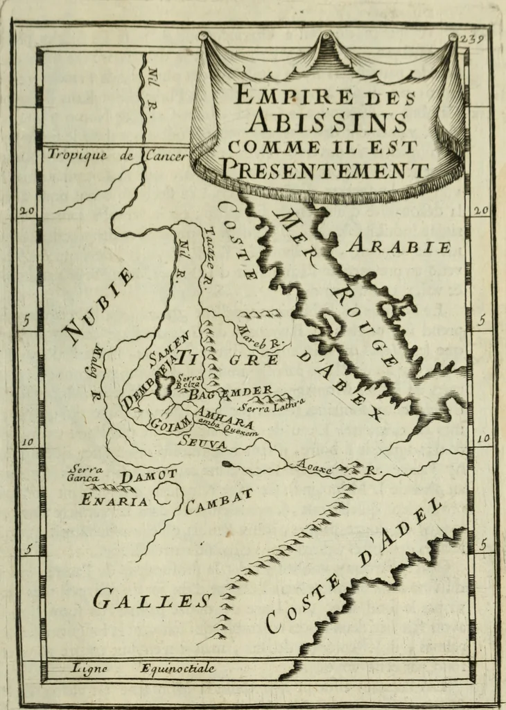 An illustration from Description de l'univers, 1683, leaf 270