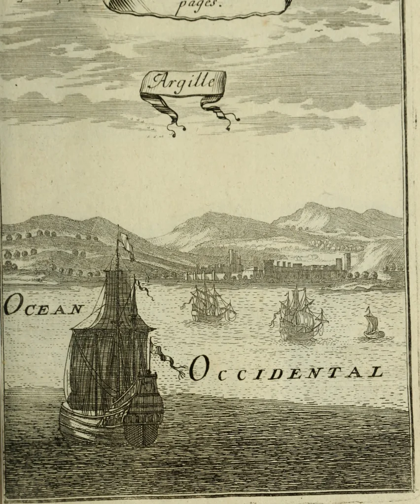 An illustration from Description de l'univers, 1683, leaf 28