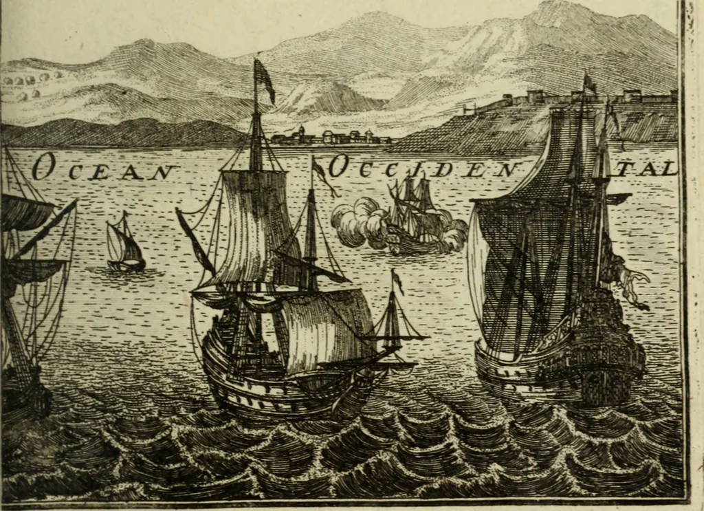 An illustration from Description de l'univers, 1683, leaf 30