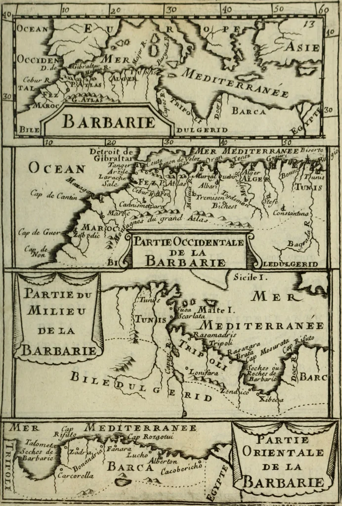 An illustration from Description de l'univers, 1683, leaf 34