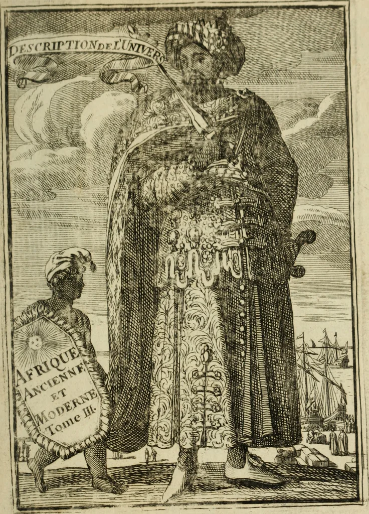 An illustration from Description de l'univers, 1683, leaf 8