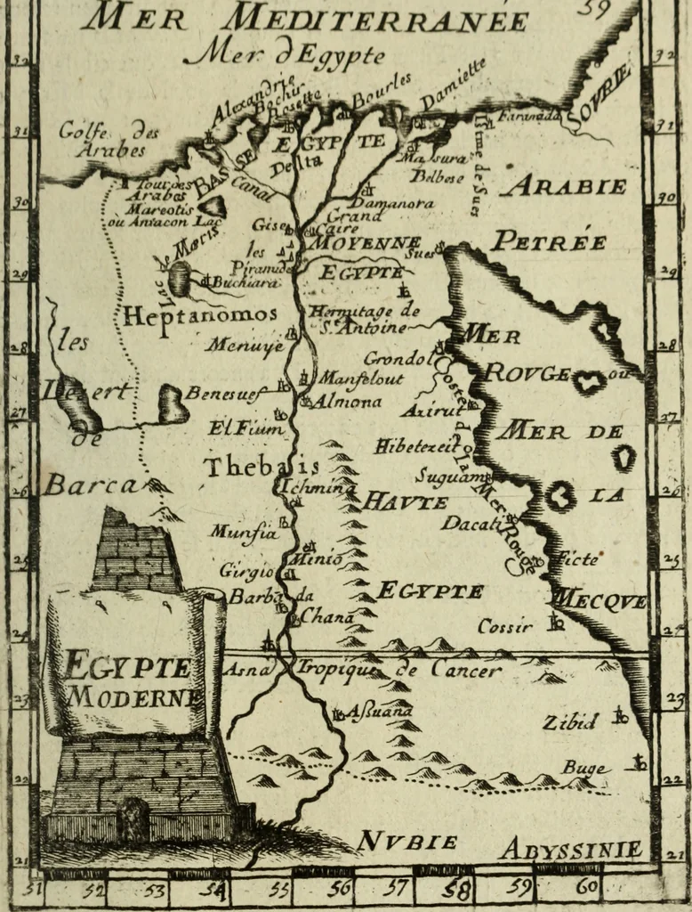 An illustration from Description de l'univers, 1683, leaf 82