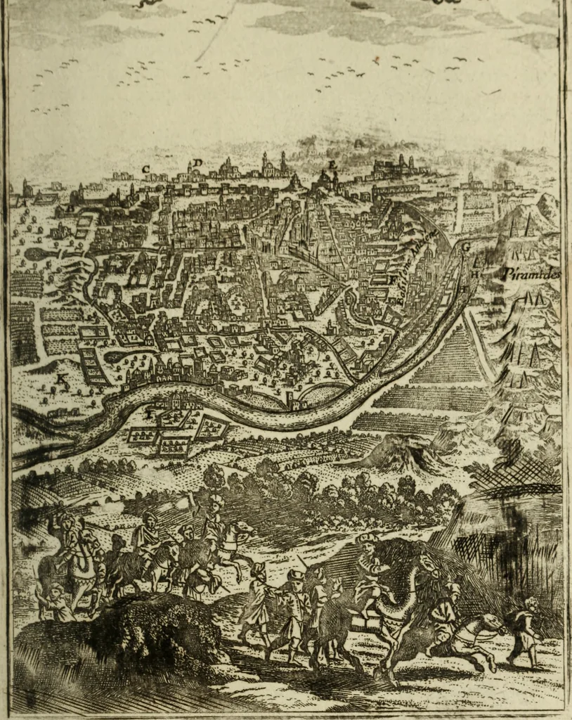 An illustration from Description de l'univers, 1683, leaf 88