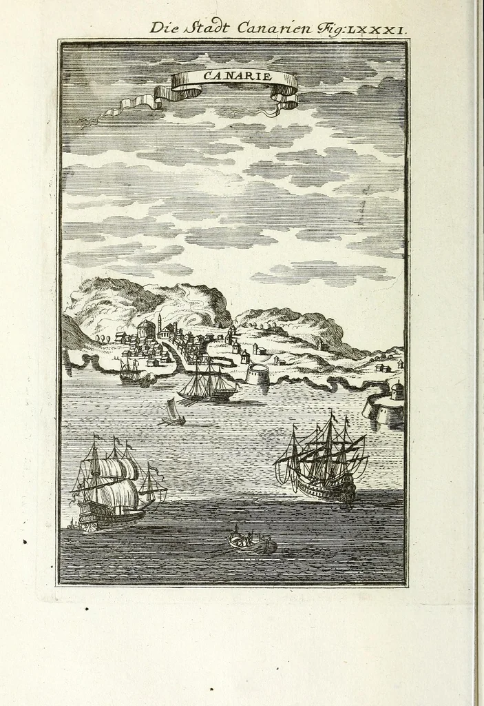 An illustration from Description de l'univers : contenant les differents systemes du monde, les cartes generales & particulieres de la geographie ancienne & moderne, les plans & les profils des principales villes & des autres lieux plus considerables de la Terre : avec les portraits des souverains qui y commandent, leurs blasons, titres & livrées : et les moeurs, religions, gouvernemens & divers habillemens de chaque nation, 1685, leaf 272
